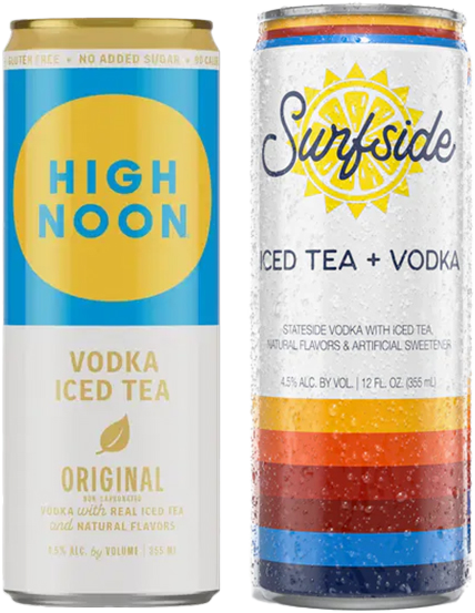 cans of ready to drink cocktails